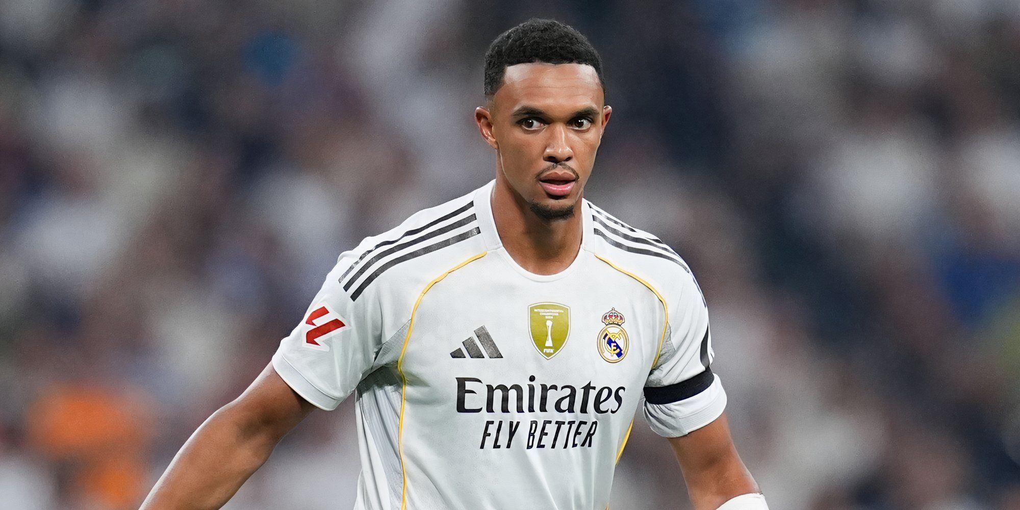 Trent Alexander-Arnold dalam seragam Real Madrid