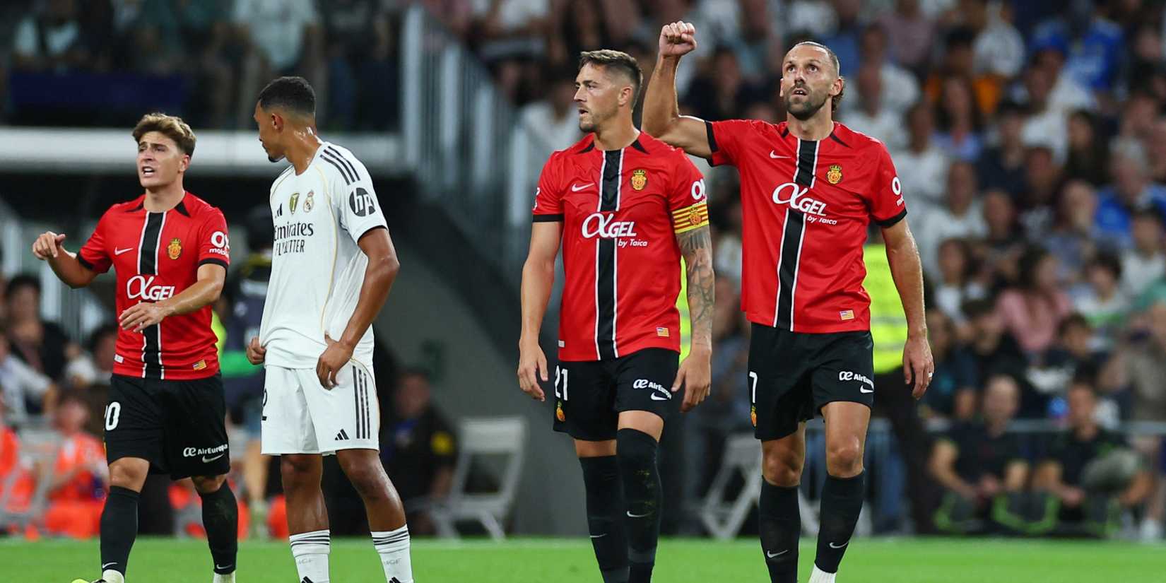 Vedat Muriqi celebrating after scoring against Real Madrid