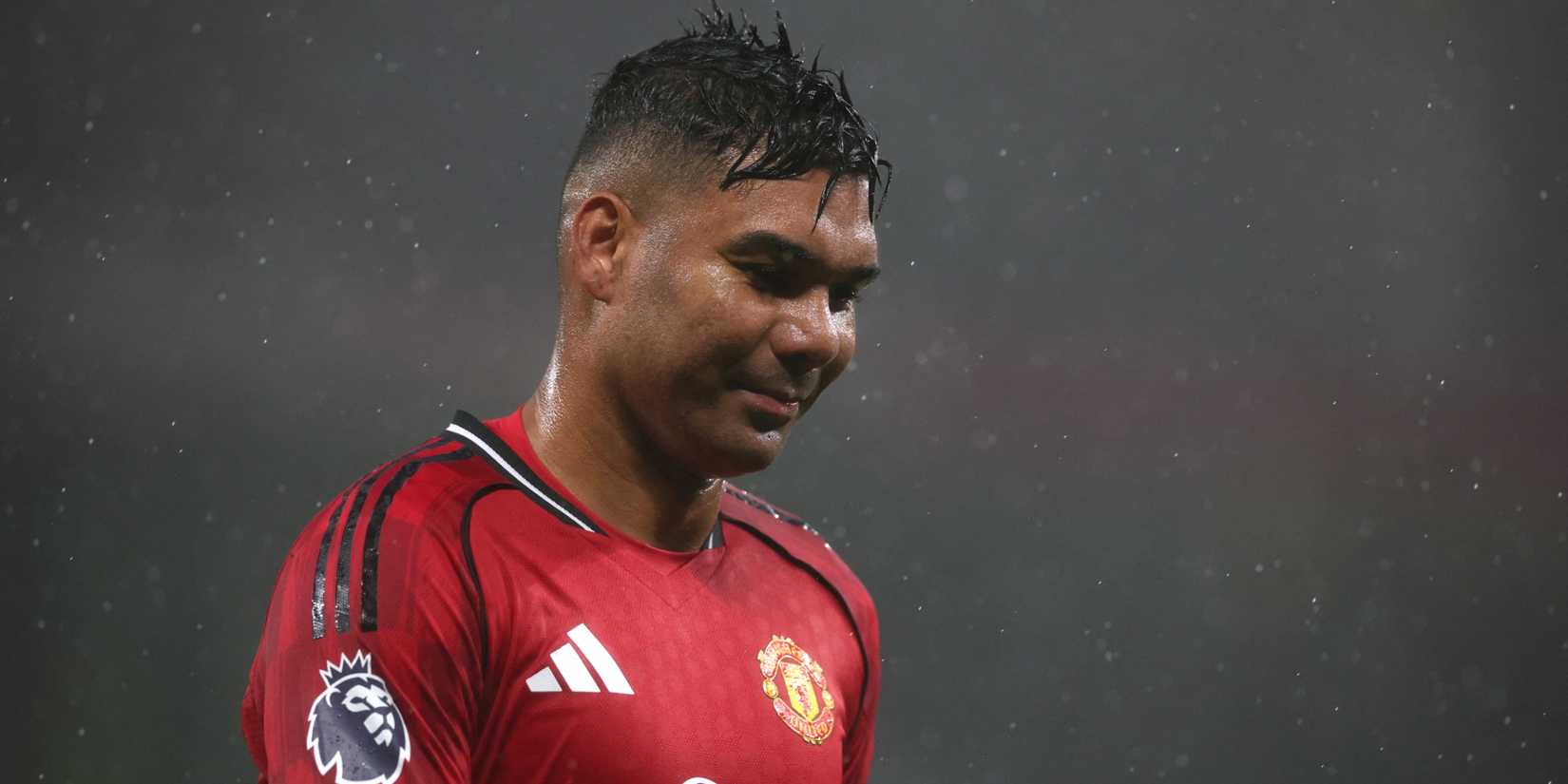 Casemiro after being sent off for Manchester United against Chelsea