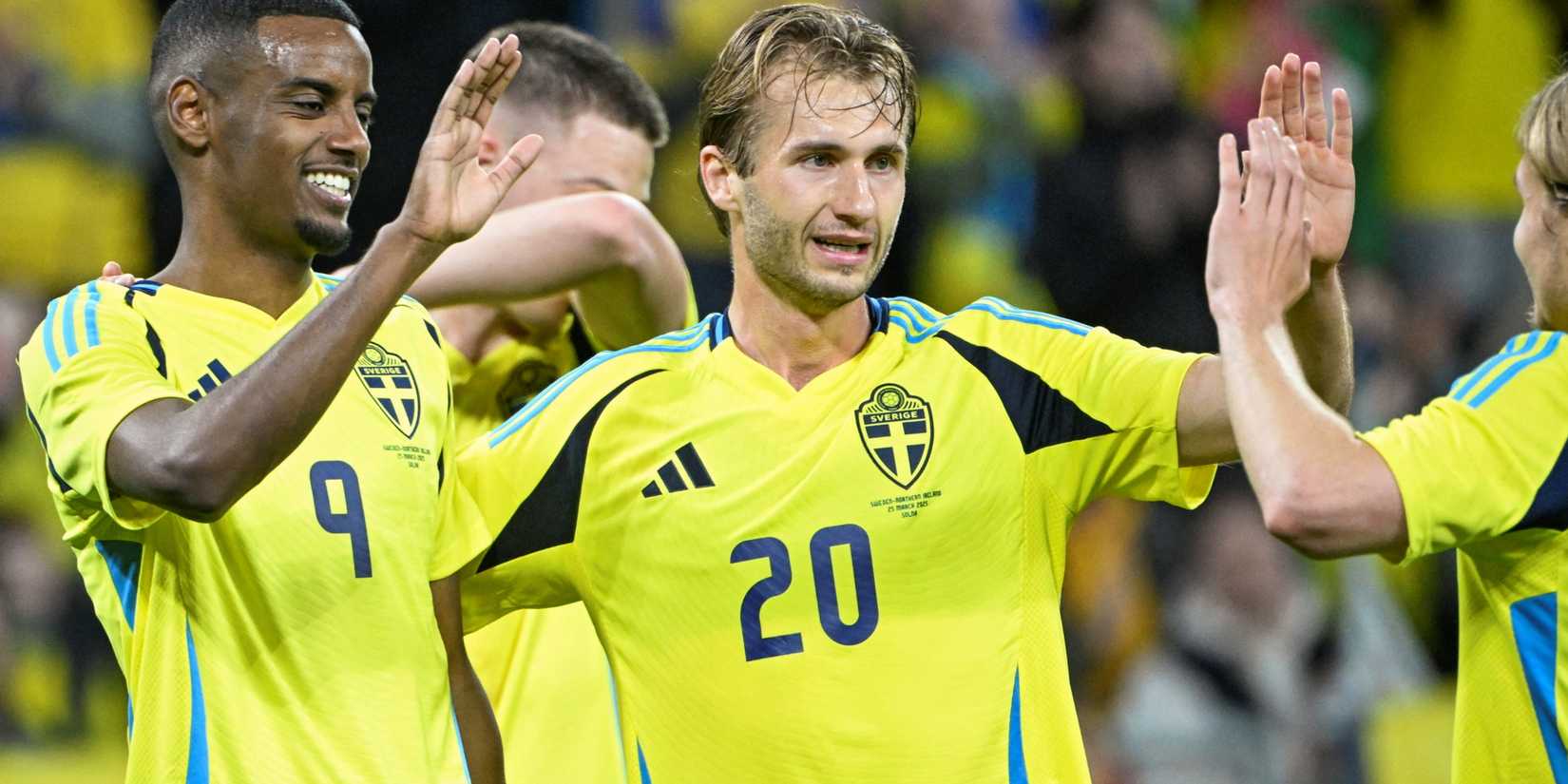 Celtic midfielder Benjamin Nygren in action for Sweden