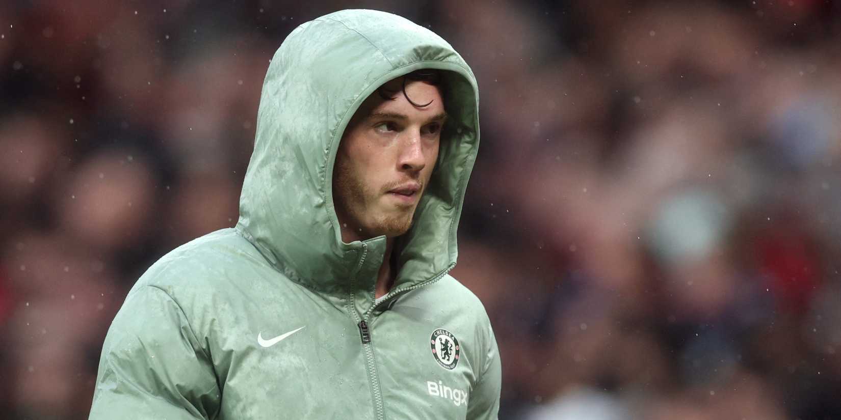 Cole Palmer after being substituted early for Chelsea against Manchester United