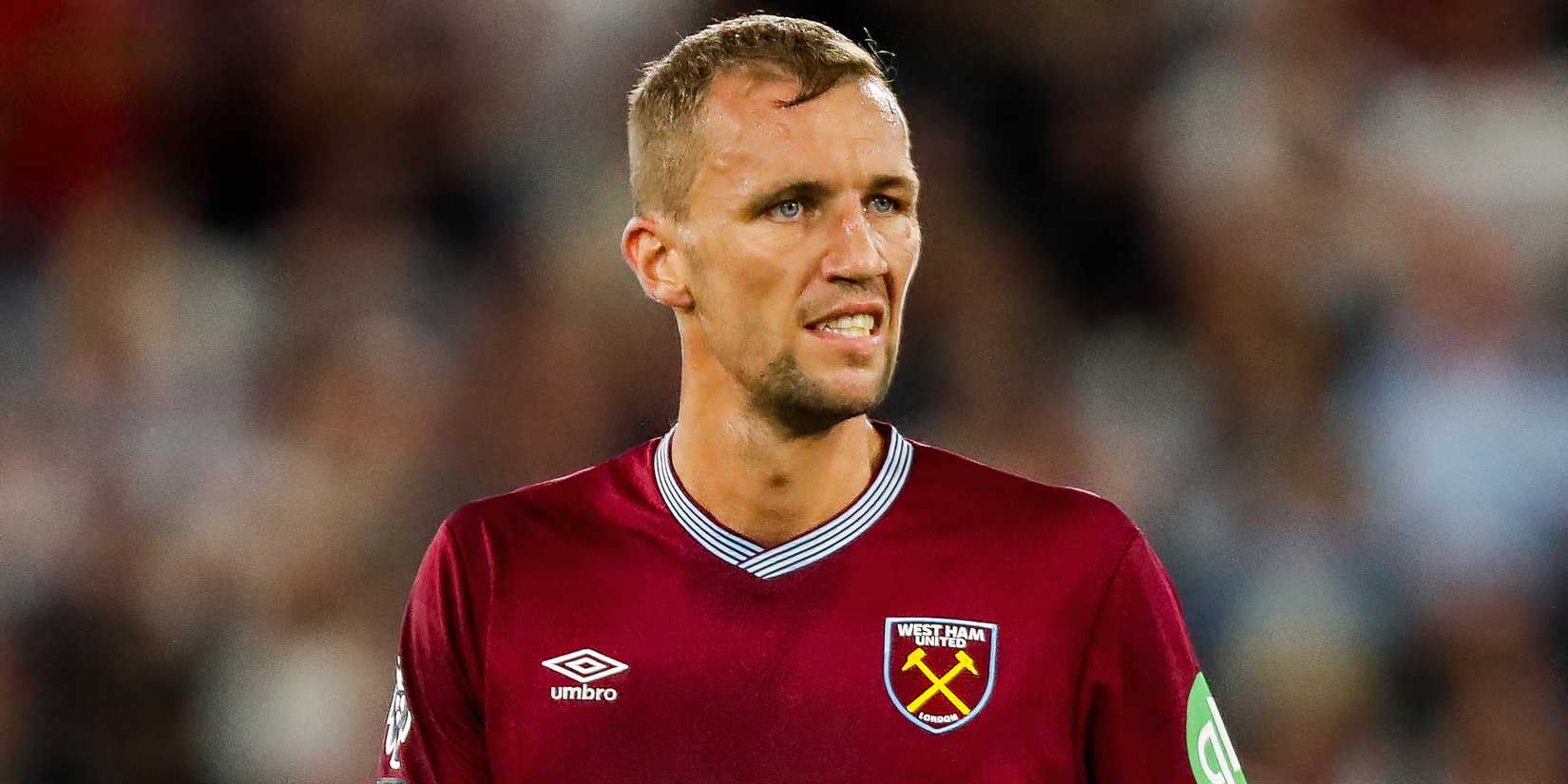 Tomas Soucek in action for West Ham United