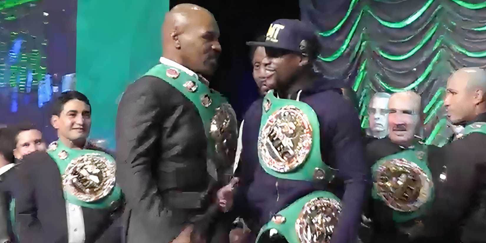 Mike Tyson and Floyd Mayweather