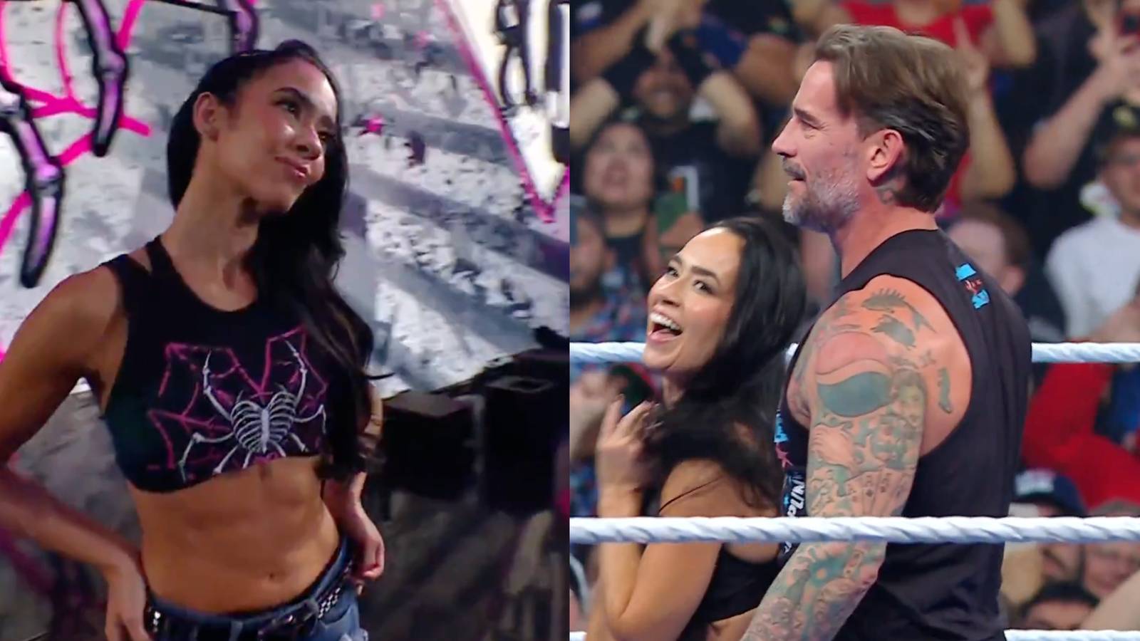 AJ Lee Returns on WWE SmackDown to Thunderous Ovation AJ Lee Returns on WWE SmackDown to Thunderous Ovation