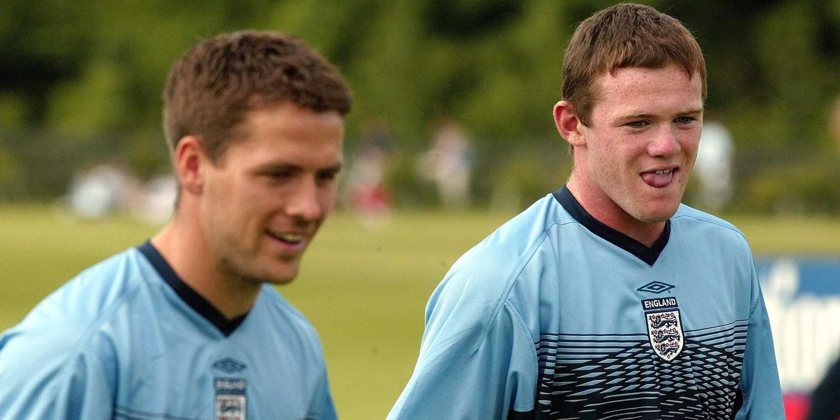 Michael Owen and Wayne Rooney