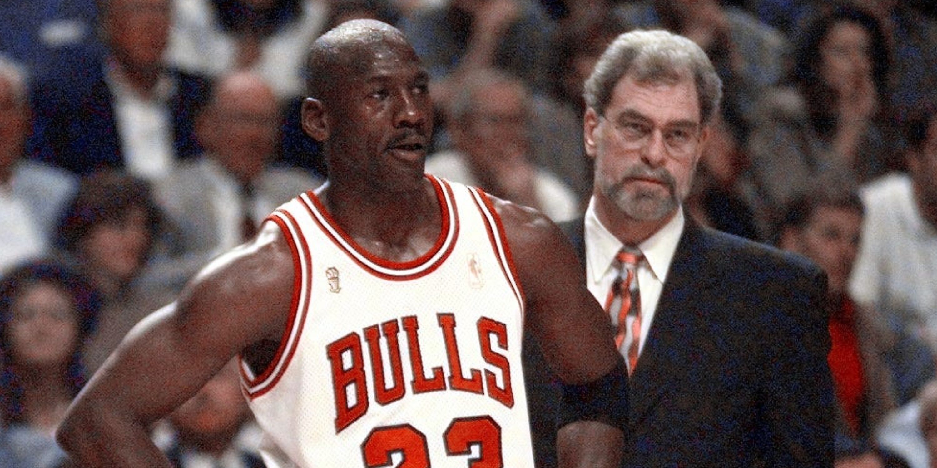 Michael Jordan and Phil Jackson