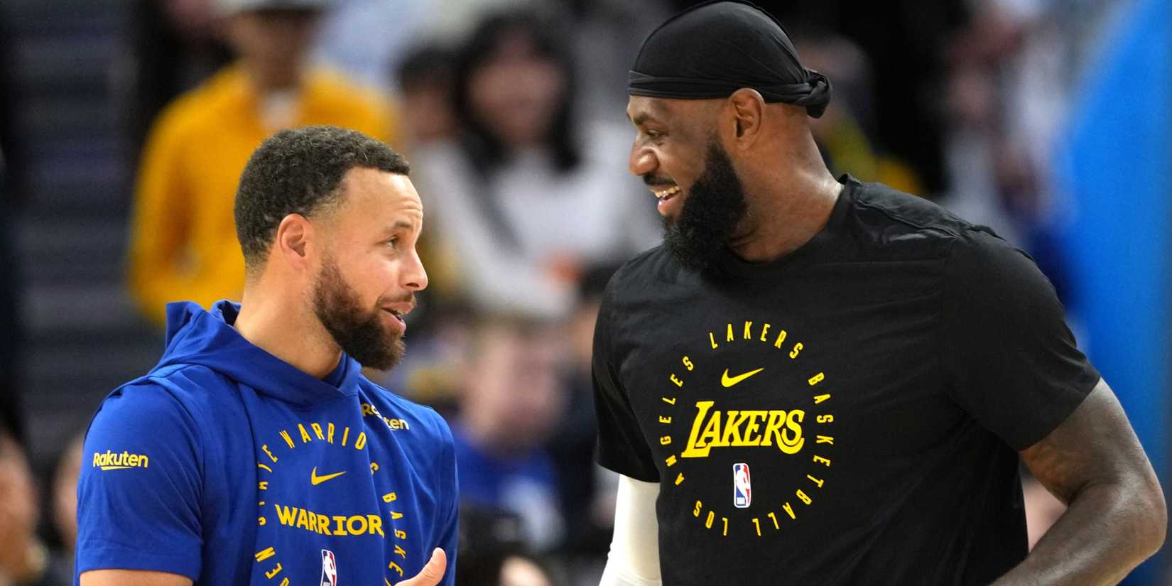 Stephen Curry and LeBron James