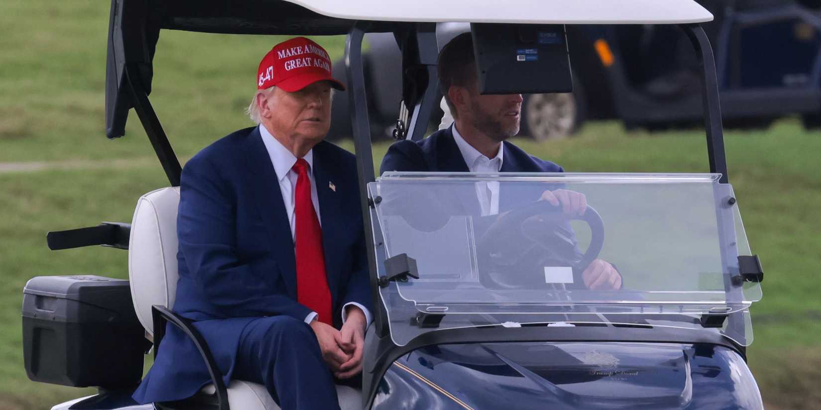 Donald Trump on the golf course