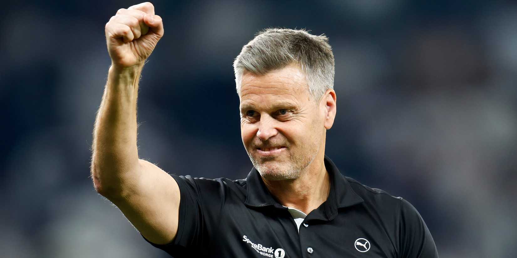 Bodo/Glimt boss Kjetil Knutsen celebrating