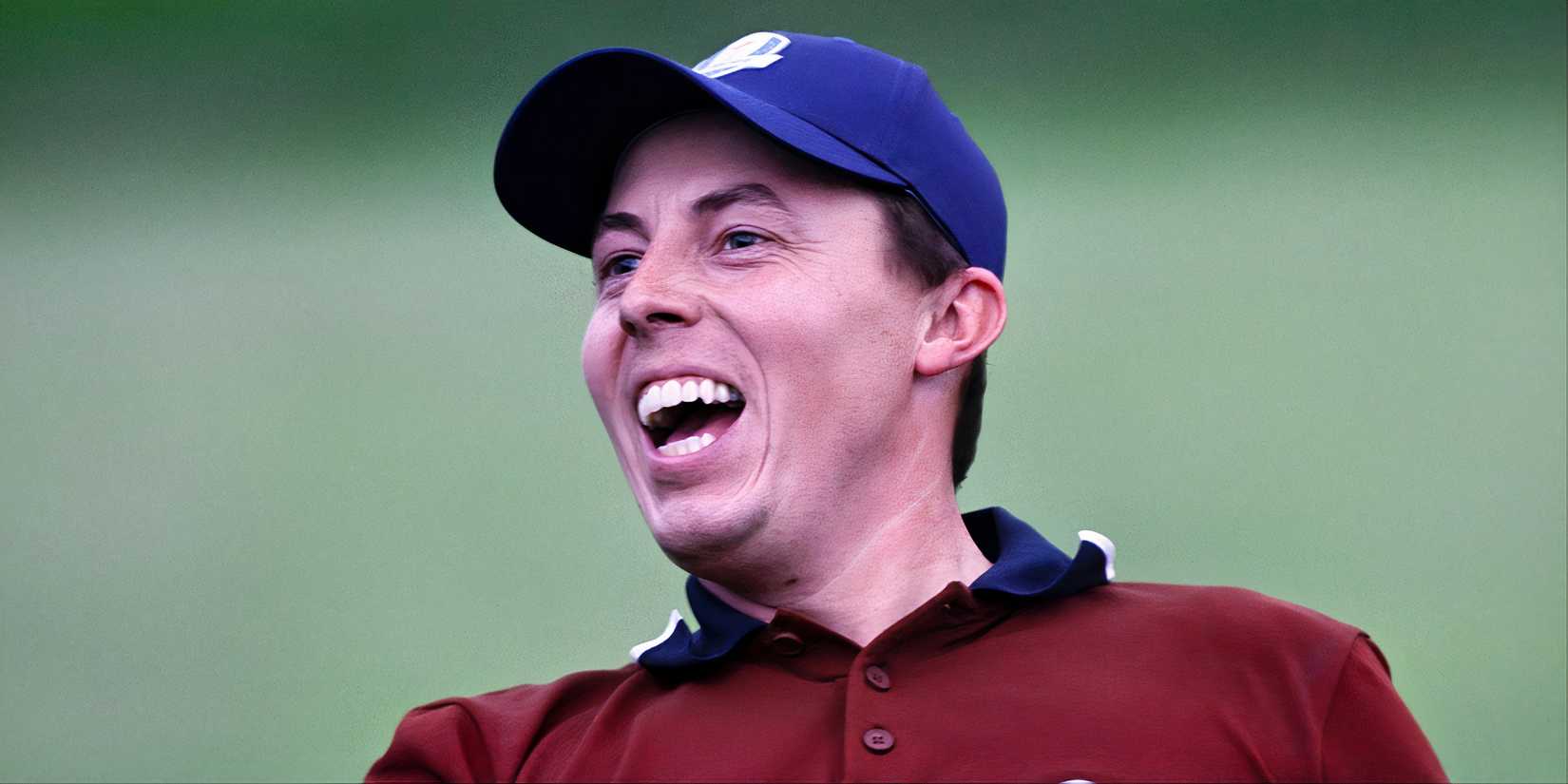 Matt Fitzpatrick celebrates at Ryder Cup
