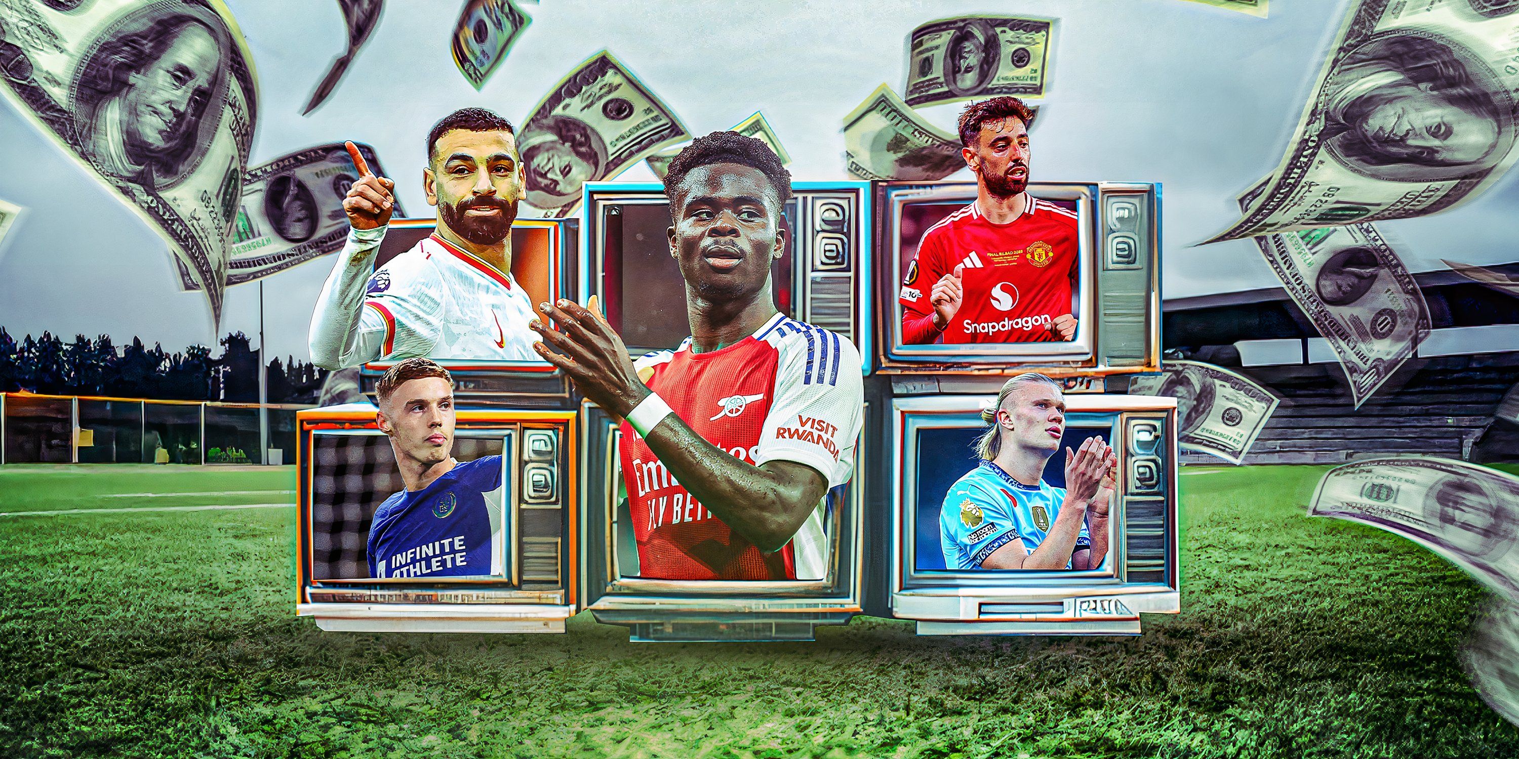 Premier League big names including Mohamed Salah, Bukayo Saka, and Erling Haaland