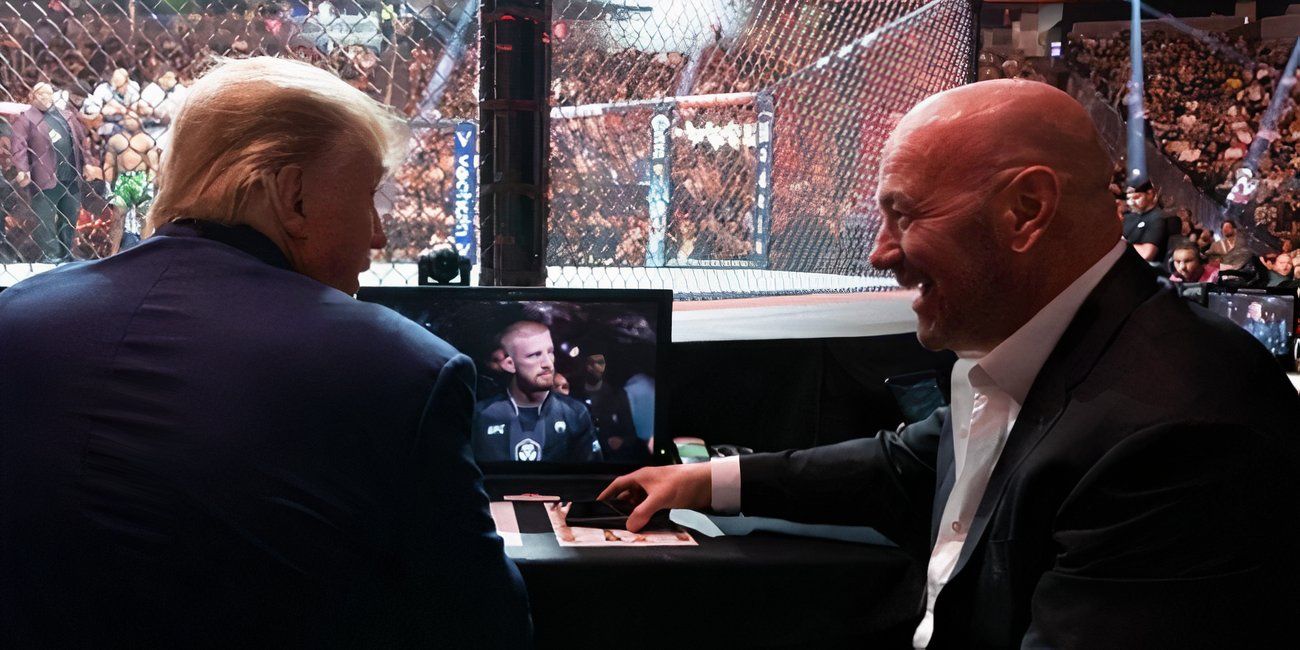 Dana White and Donald Trump