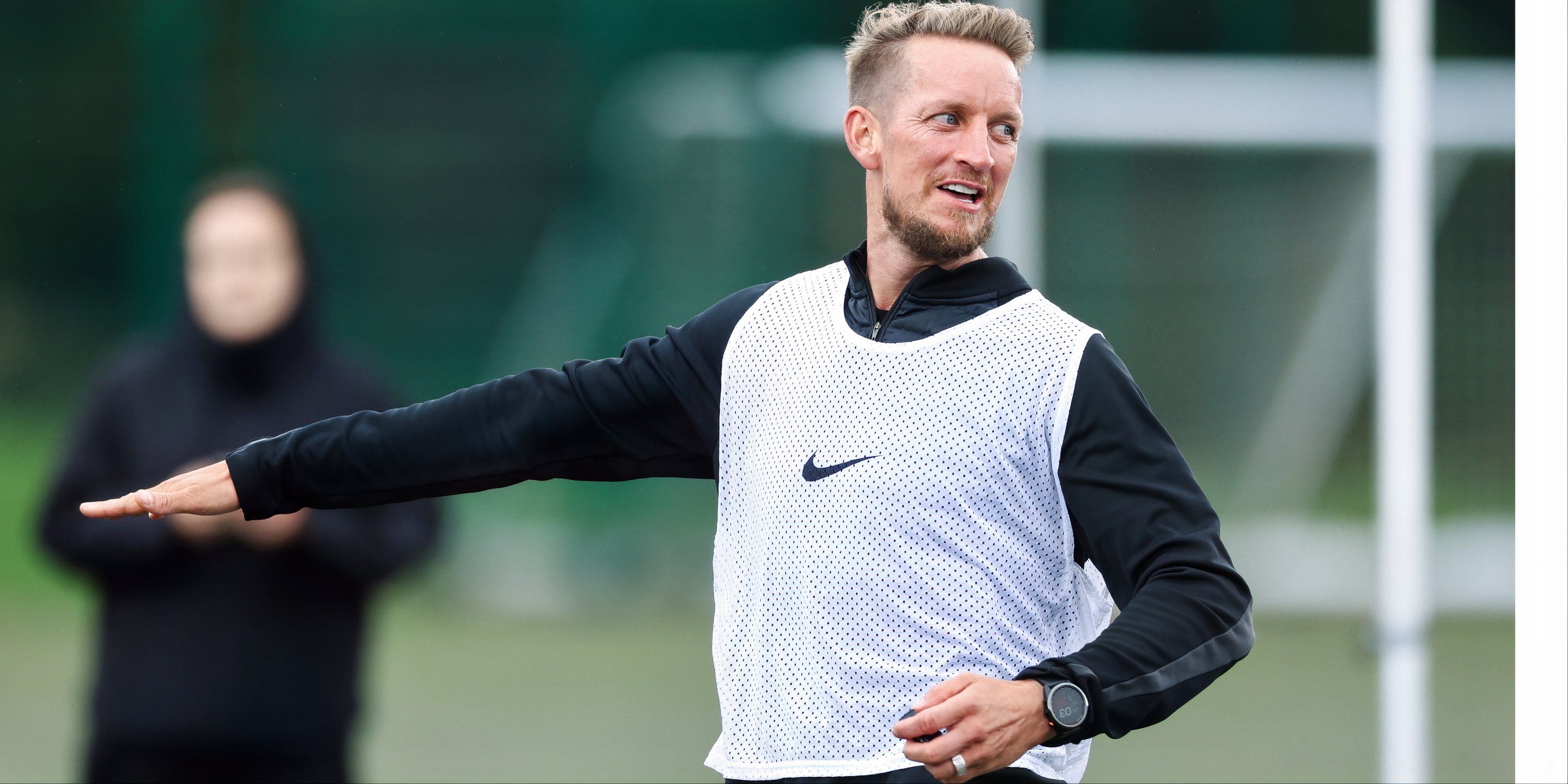 Carl Baker during his refereeing course