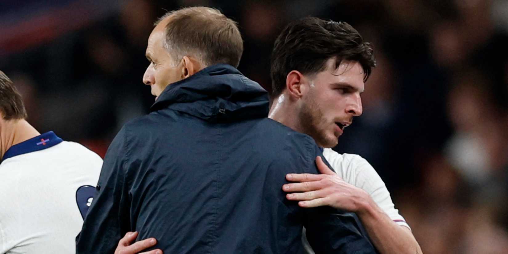 Declan Rice Reacts to Thomas Tuchel Criticising England Fans Inside Wembley
