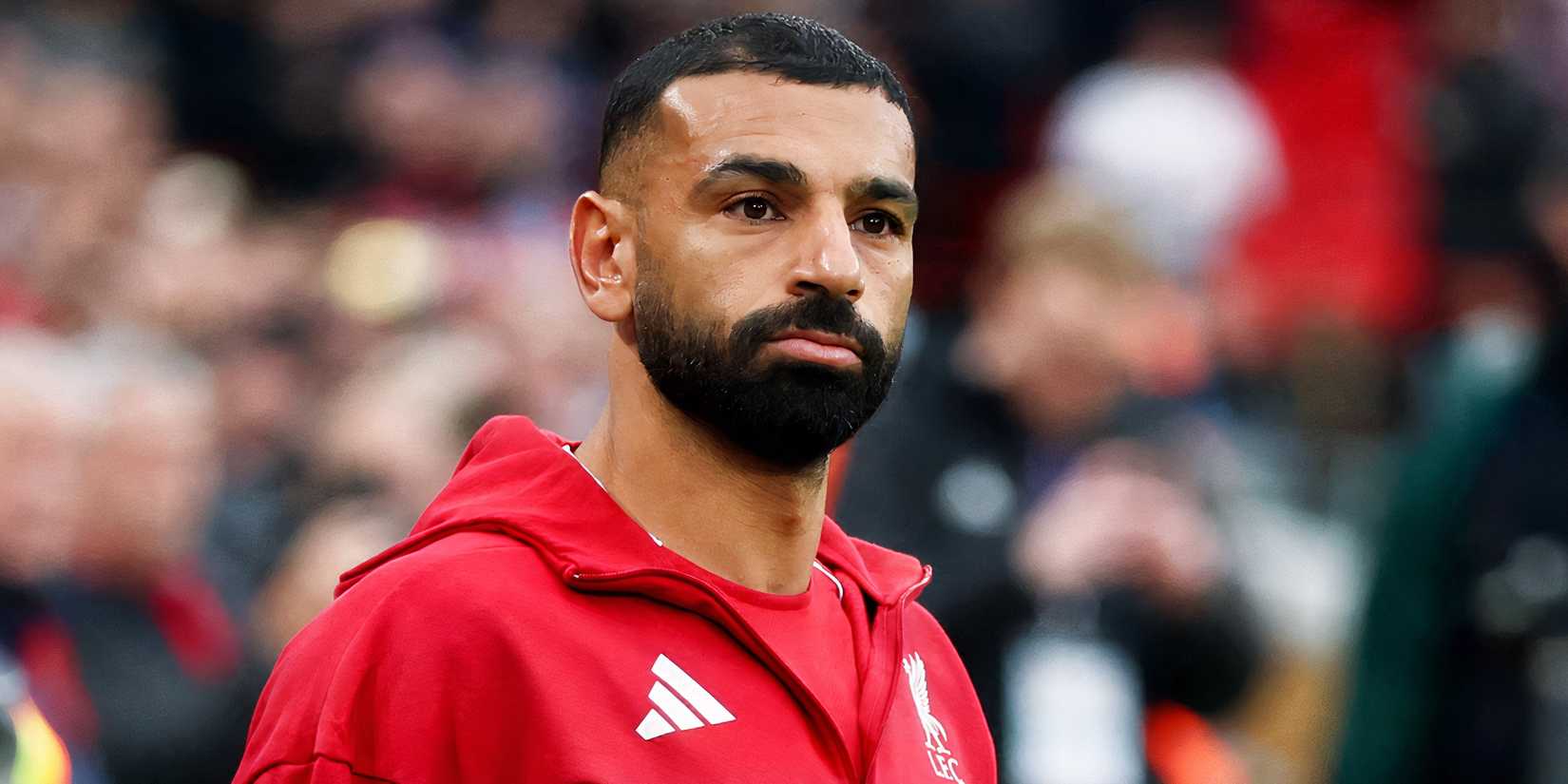 Liverpool's Mohamed Salah before the match vs Manchester United