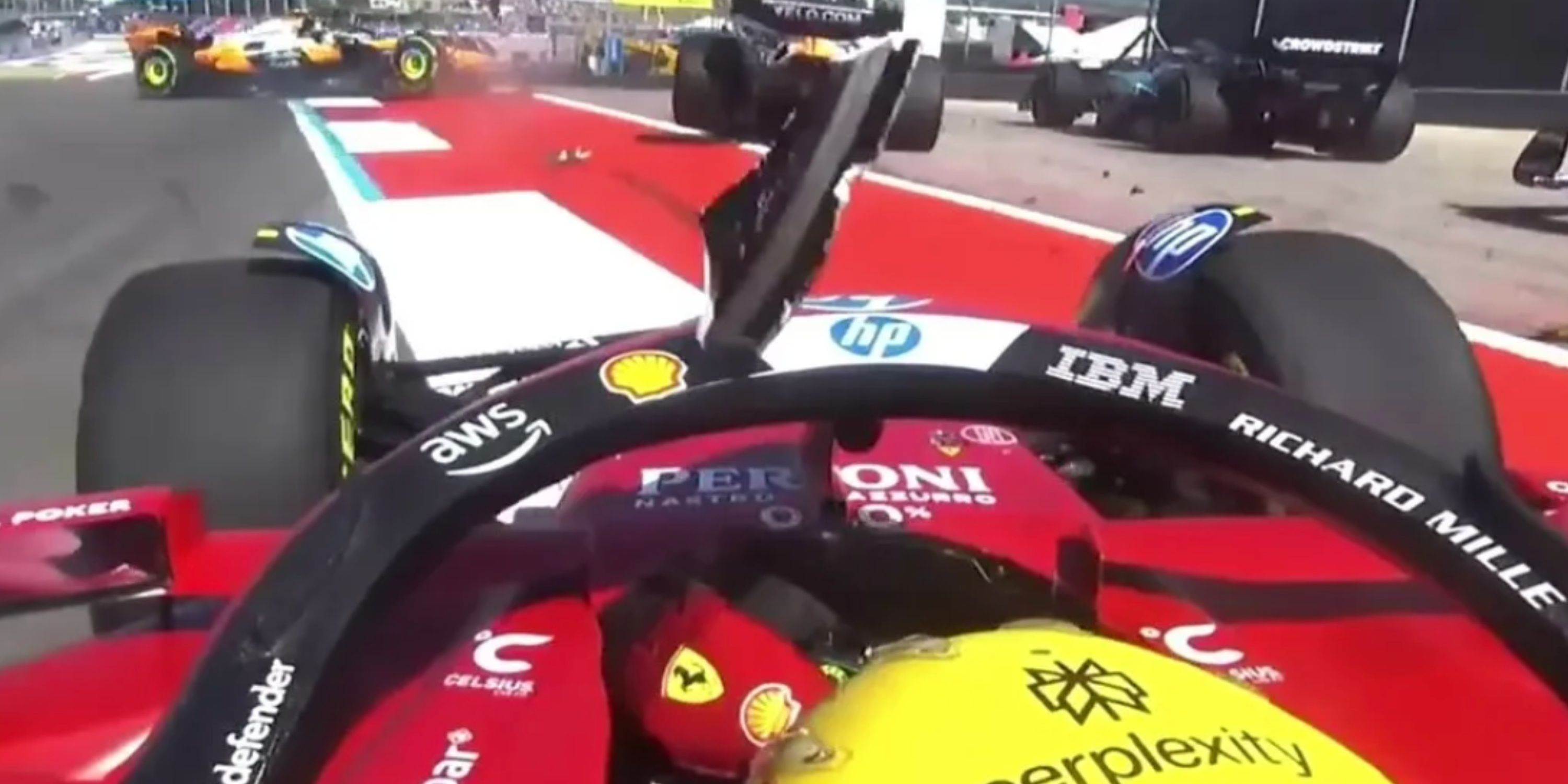 Lewis Hamilton's 'Life Was Saved' by Halo During Terrifying US GP Moment