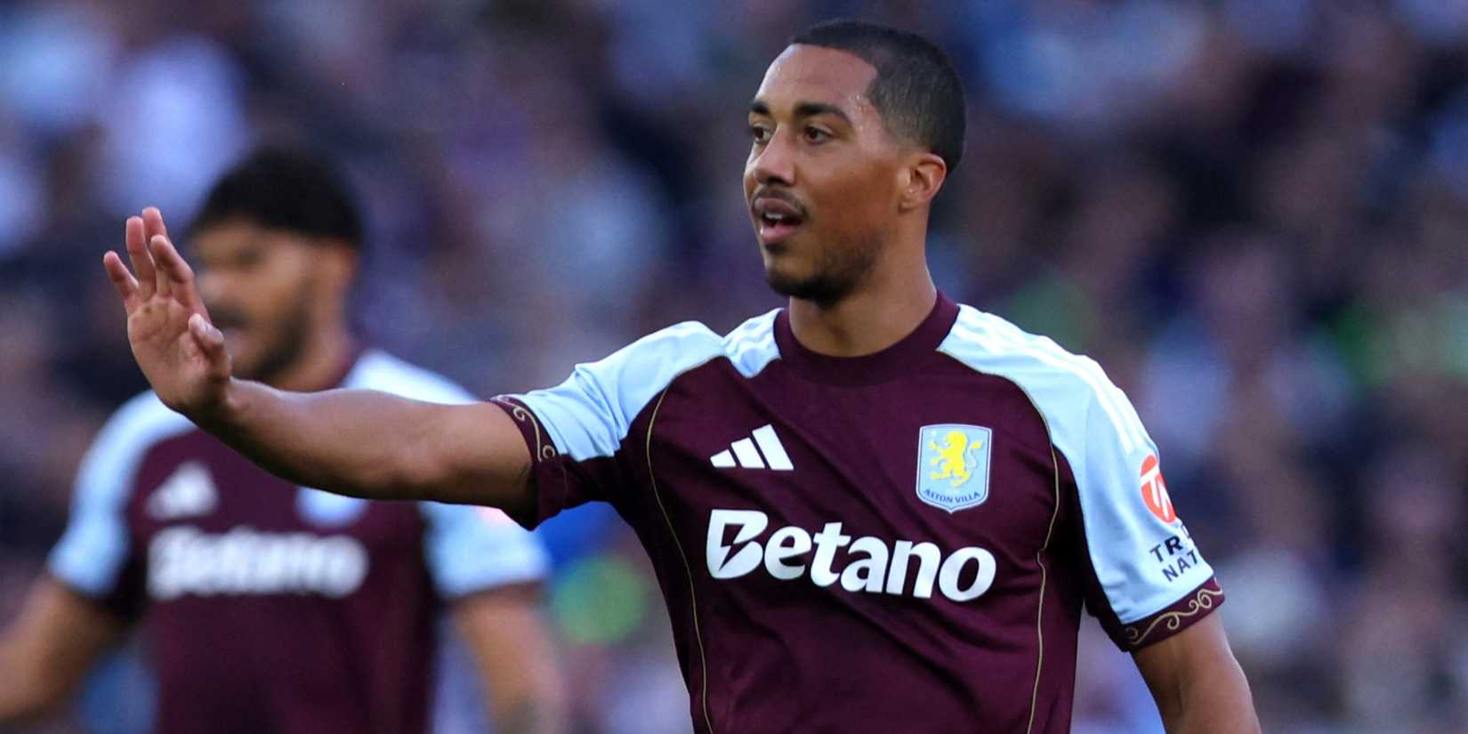 Youri Tielemans in action for Aston Villa