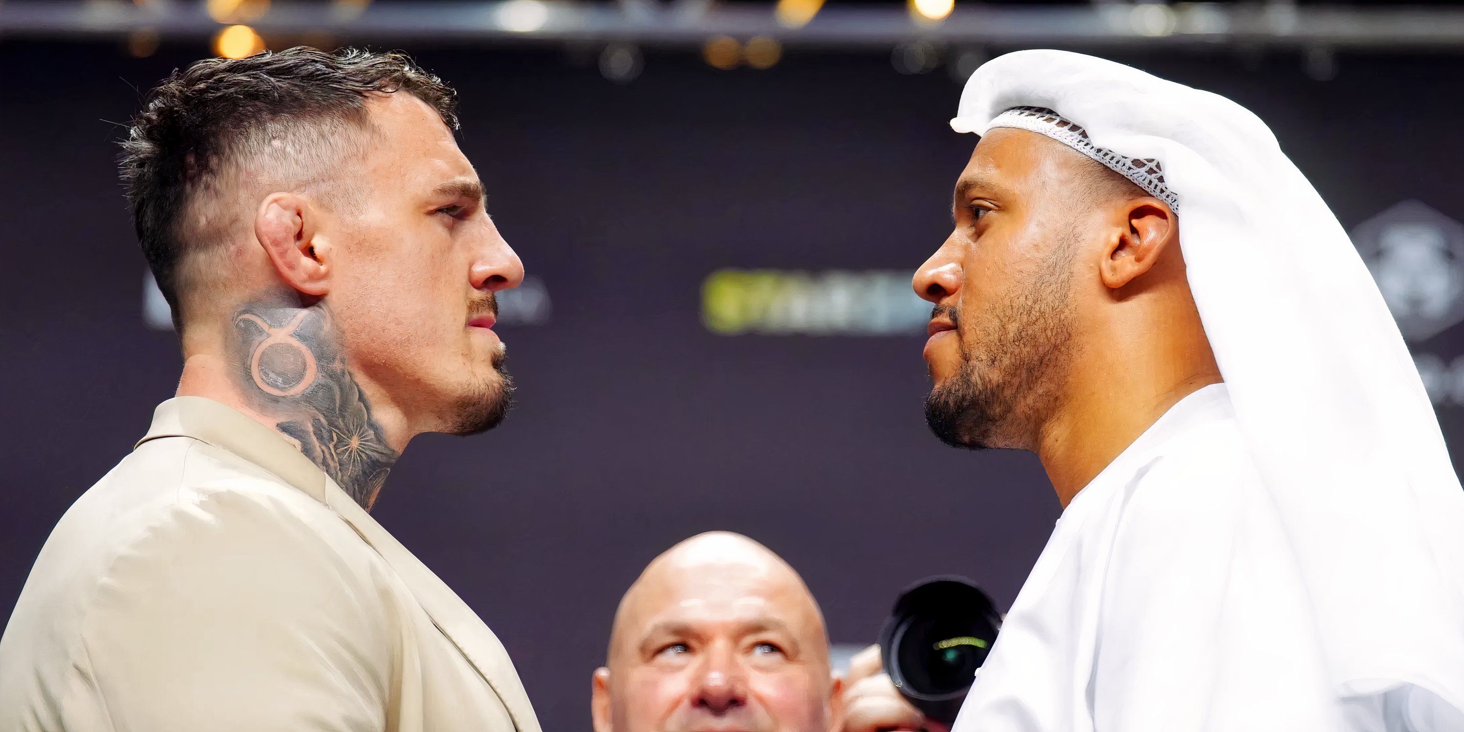 Tom Aspinall and Ciryl Gane face off