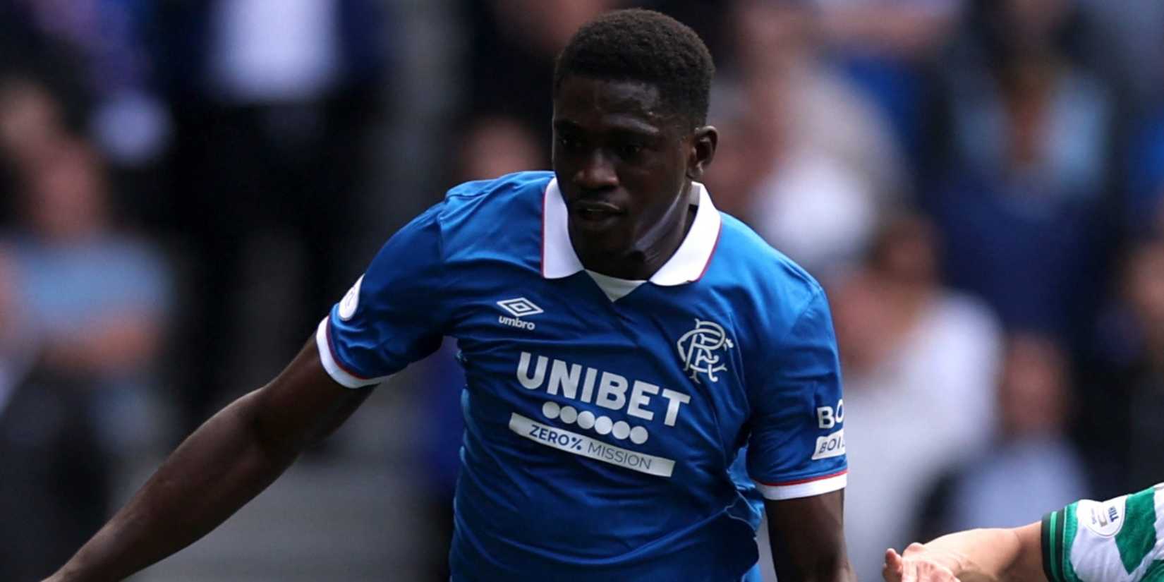 Nasser Djiga in action for Rangers