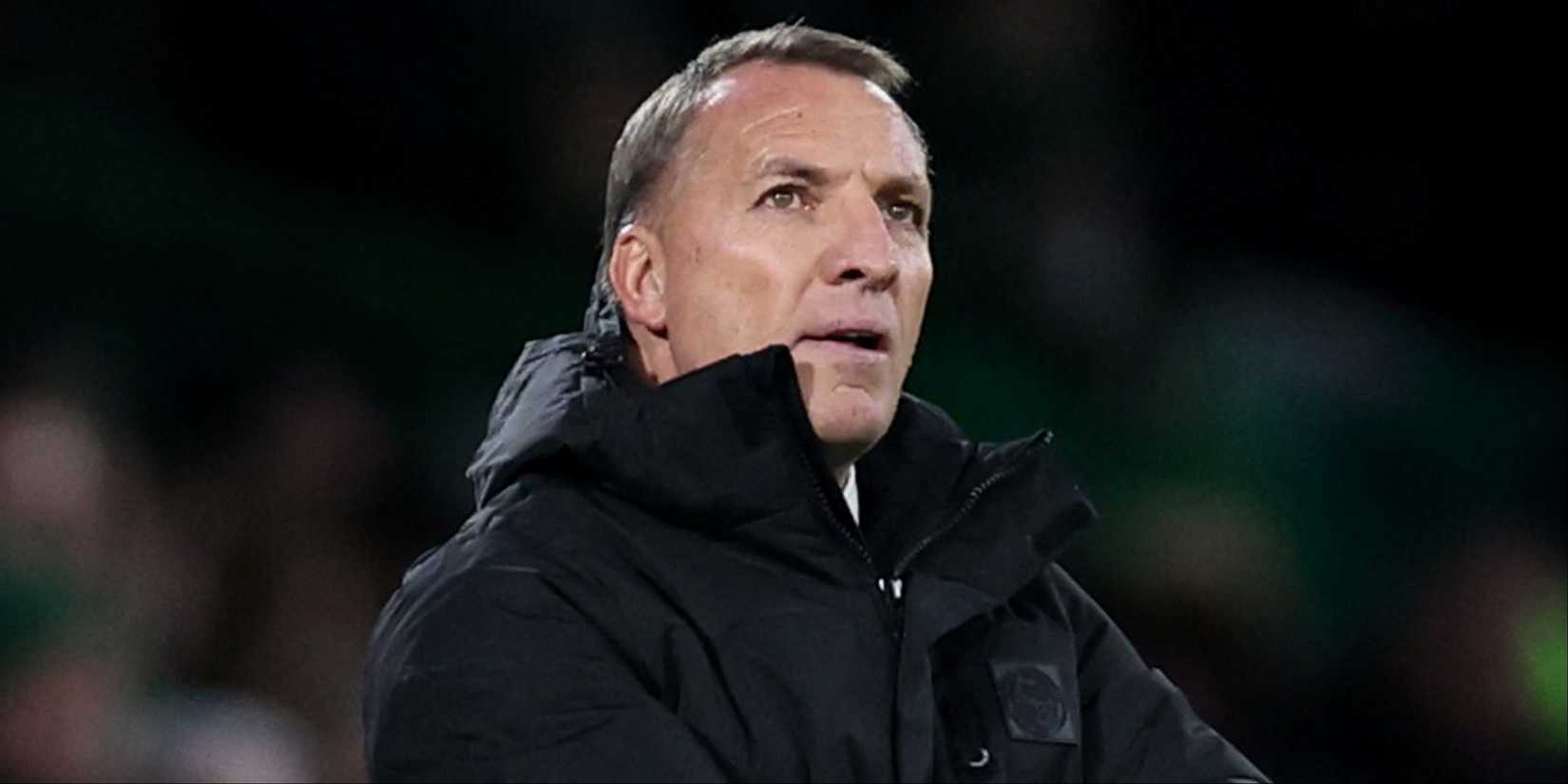 Celtic manager Brendan Rodgers reacts