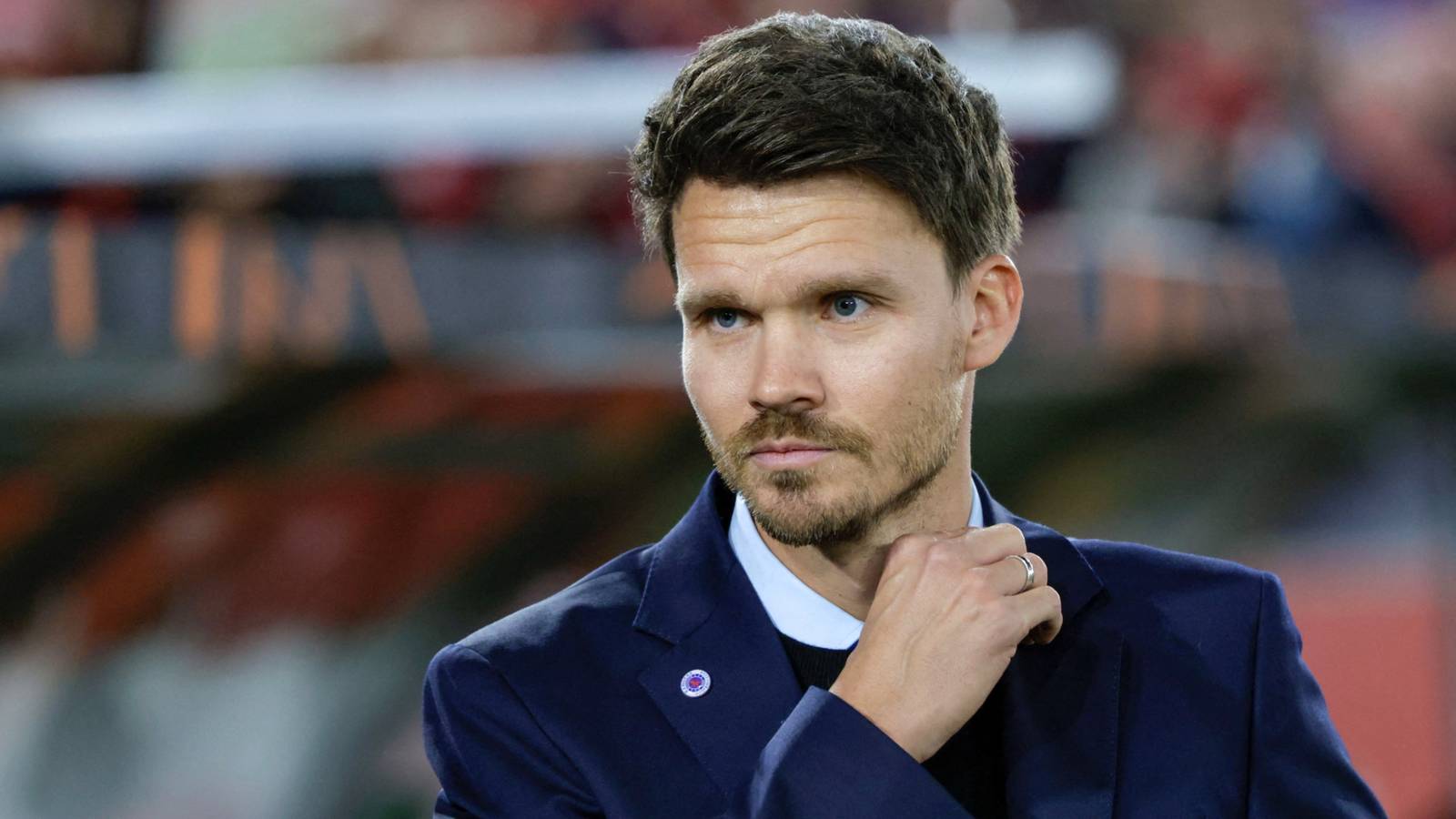 Rangers boss Danny Rohl watching on from the touchline