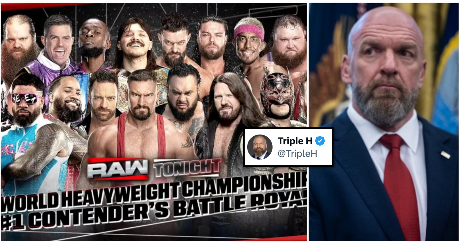 Triple H's tweet making huge announcement after WWE Raw has been totally hijacked by angry fans