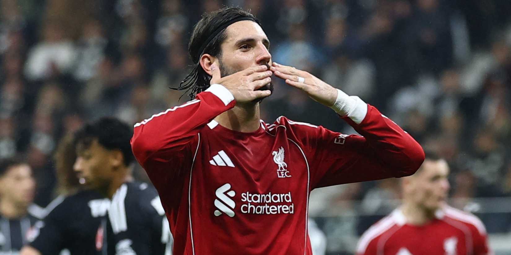 Dominik Szoboszlai for Liverpool against Eintracht Frankfurt