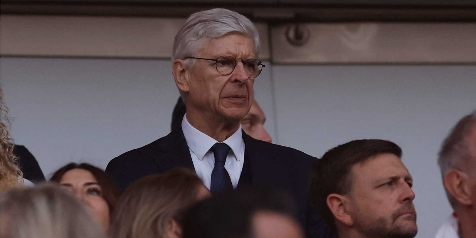 Arsene Wenger watches Arsenal in action in the Champions League