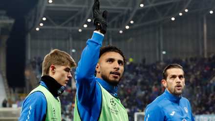 Atalanta midfielder Ederson waves to supporters