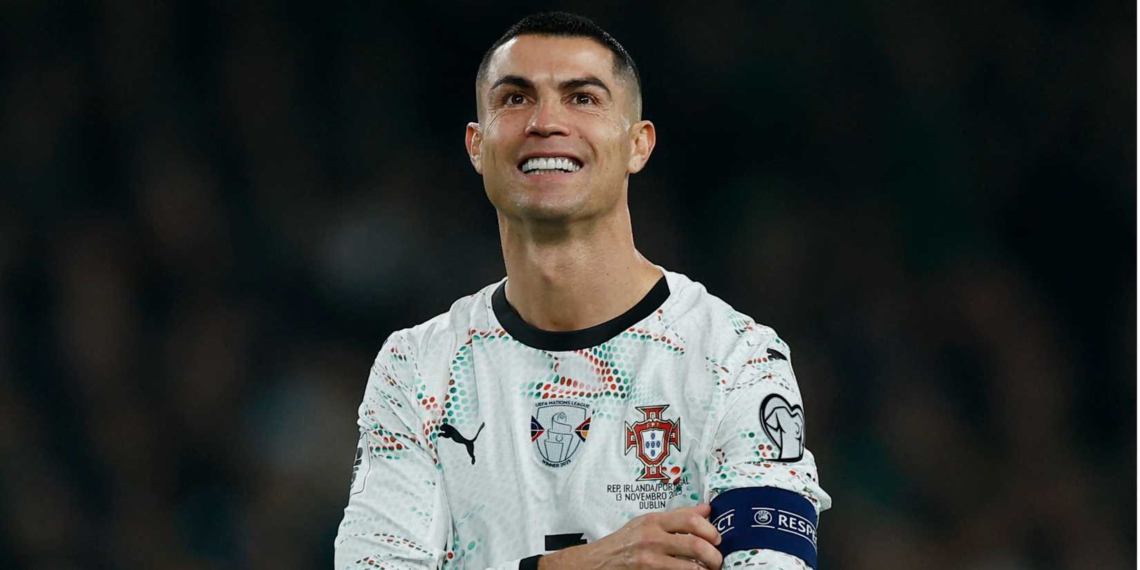 Cristiano Ronaldo looks dejected during Portugal's defeat by the Republic of Ireland