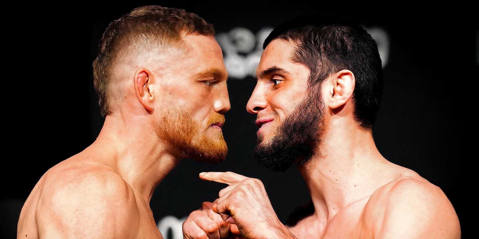 Jack Della Maddalena Islam Makhachev face off