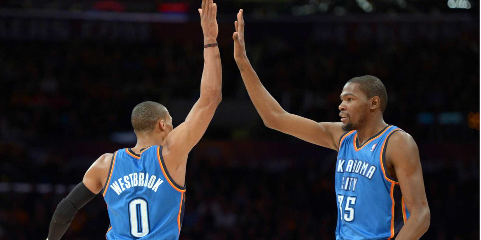 Russell Riding Kevin Kevin Durant Matched Russell Westbrook in All-Time Stat during Houston ...