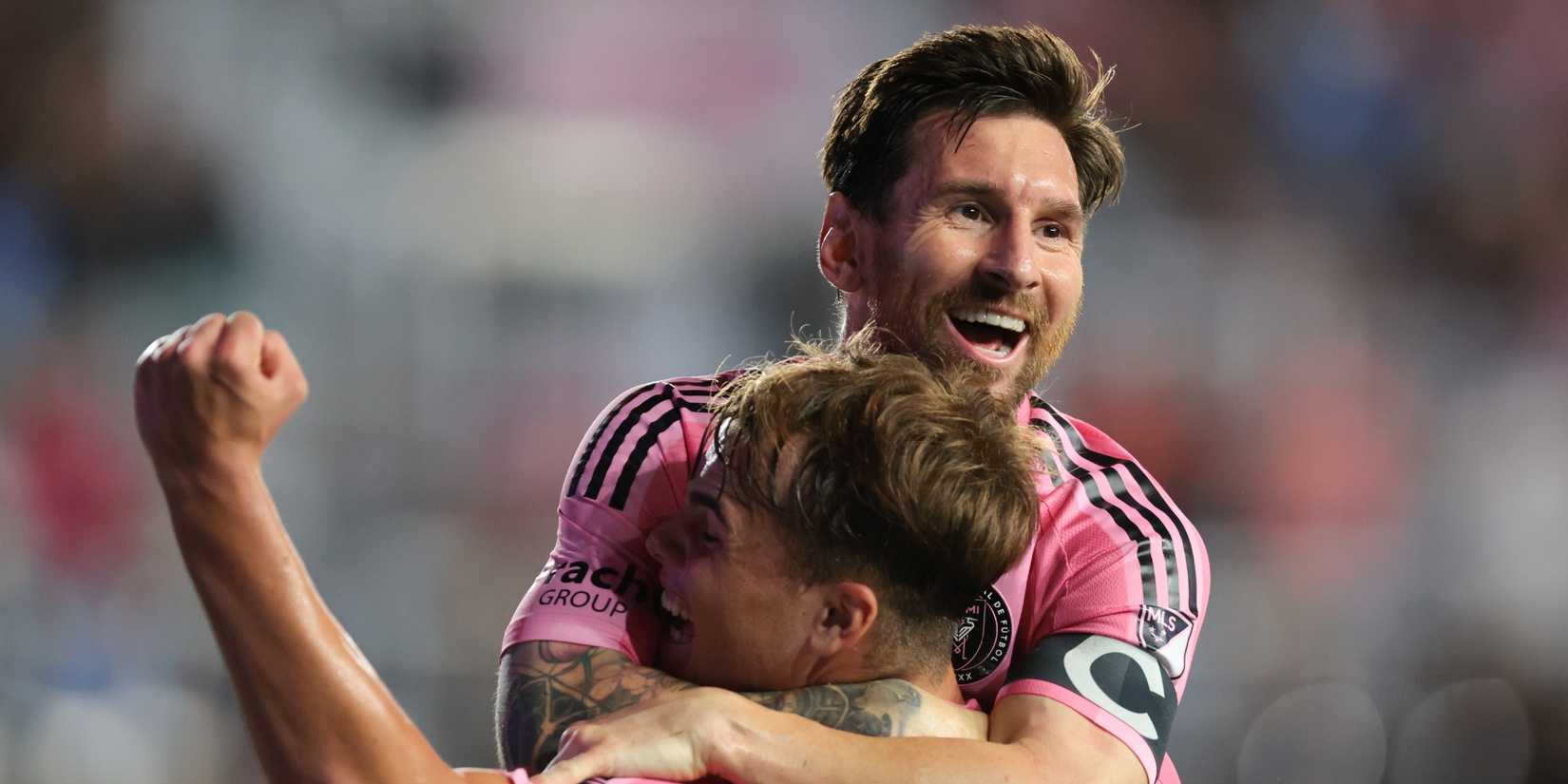 Lionel Messi celebrating