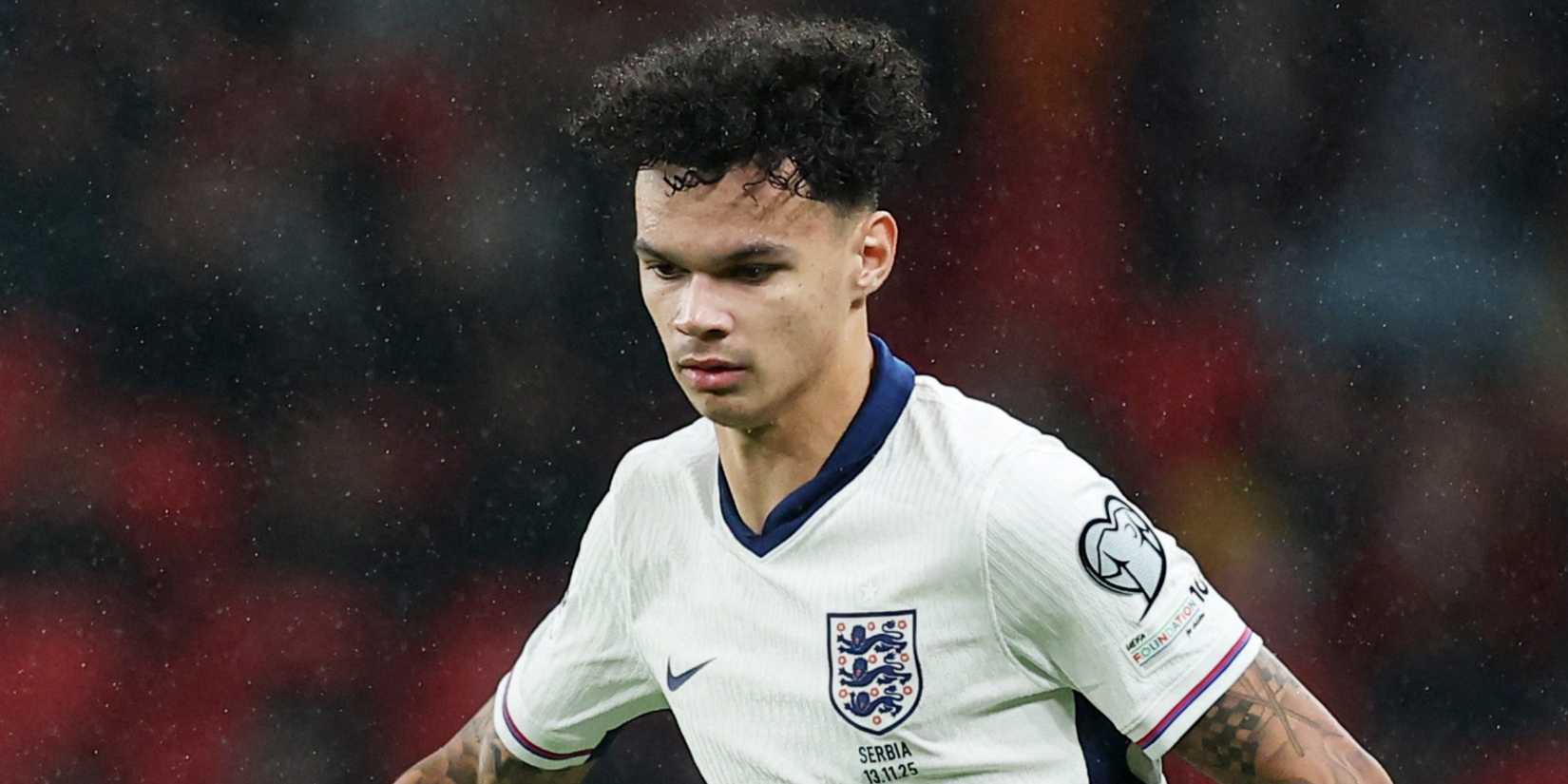 Man City's Nico O'Reilly playing for England