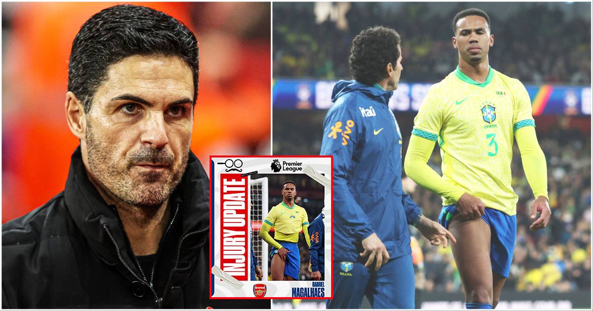 Arsenal: Expert Predicts Extent of Gabriel’s Injury After Brazil vs Senegal