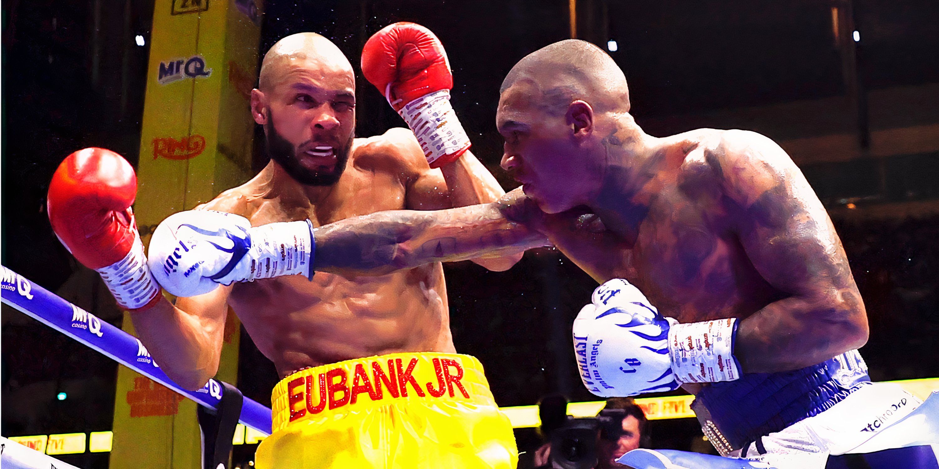Conor Benn punching Eubank Jr