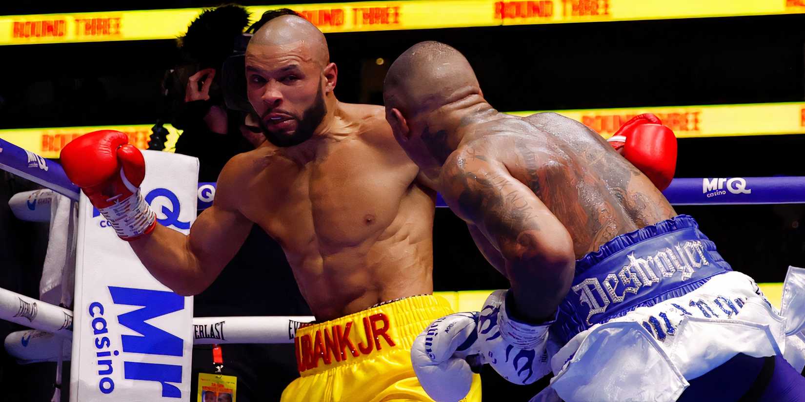 Chris Eubank Jr punched by Conor Benn