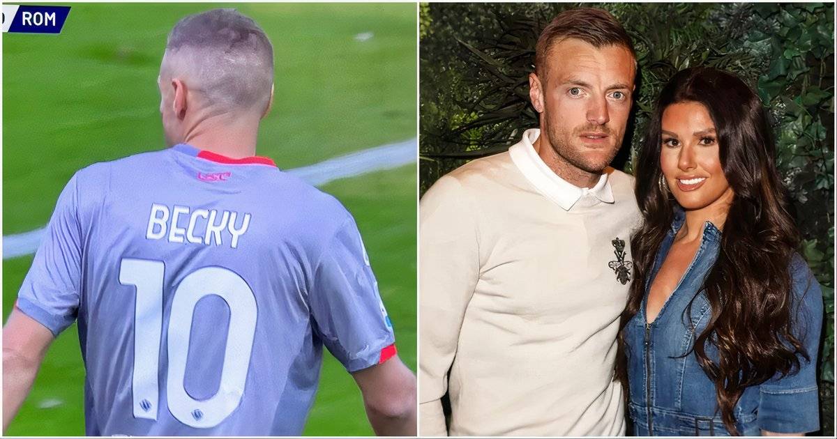 Jamie Vardy Wore ‘Becky’ on the Back of His Shirt in Cremonese vs Roma