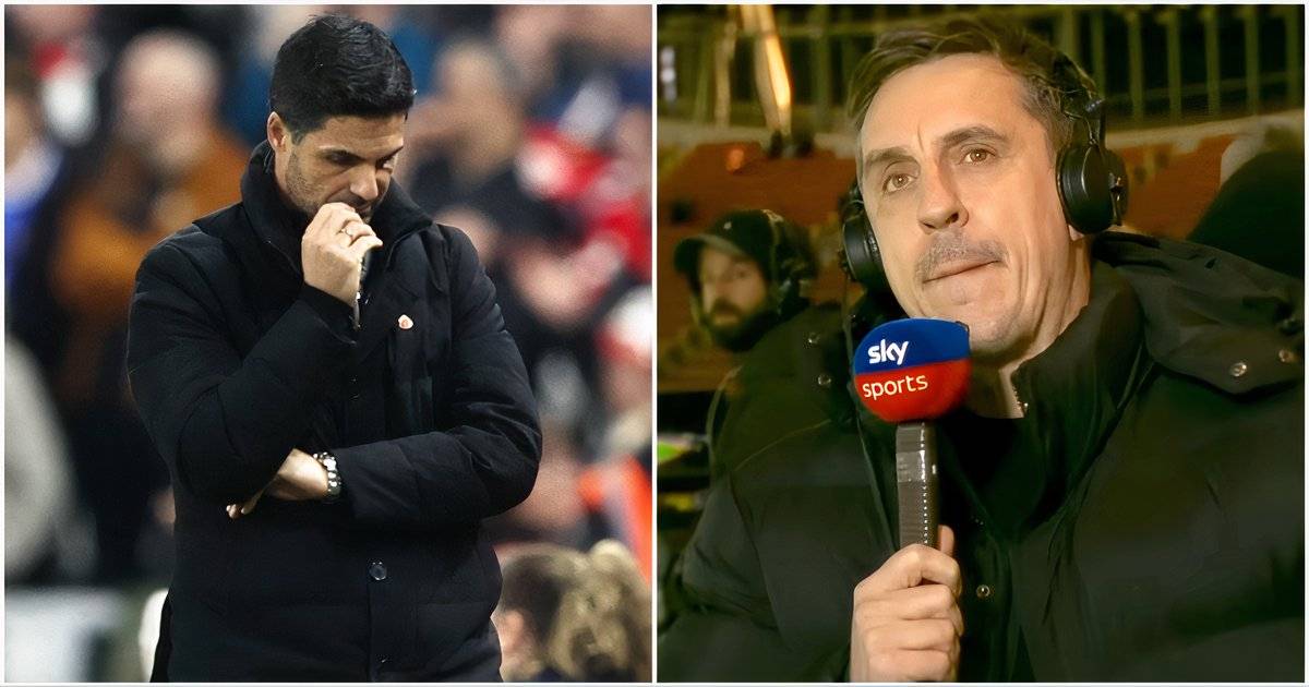 Gary Neville Names 'Only Worry' Mikel Arteta Has in His Arsenal Squad After Big Spurs Win - GiveMeSport