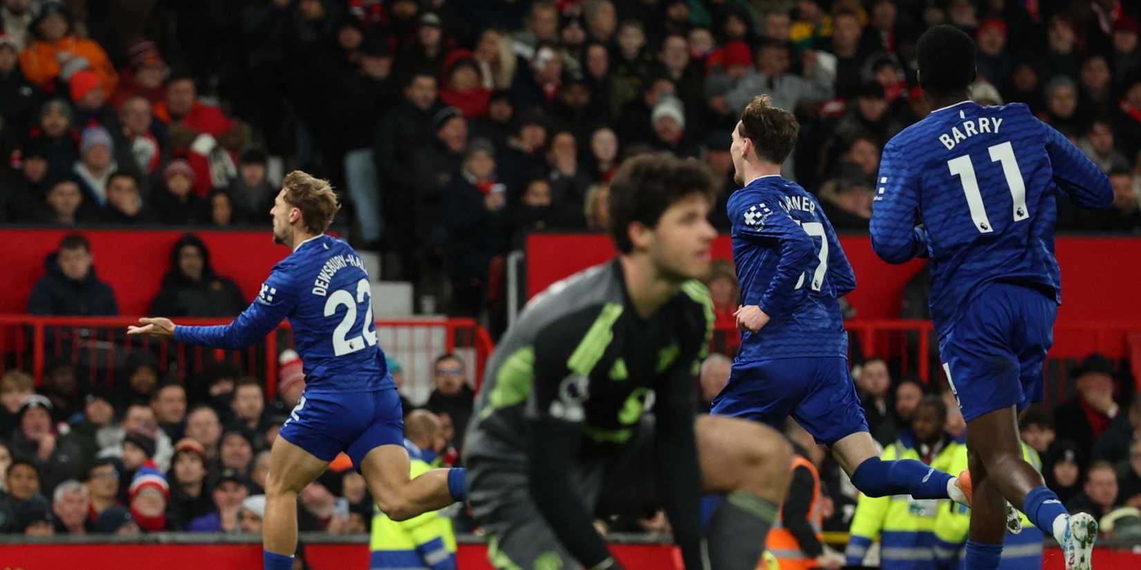 Everton's Kiernan Dewsbury-Hall celebrates