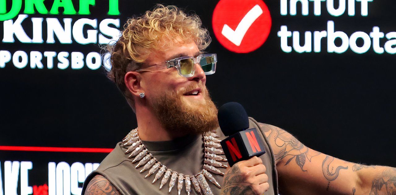 Jake Paul at Anthony Joshua Press Conference