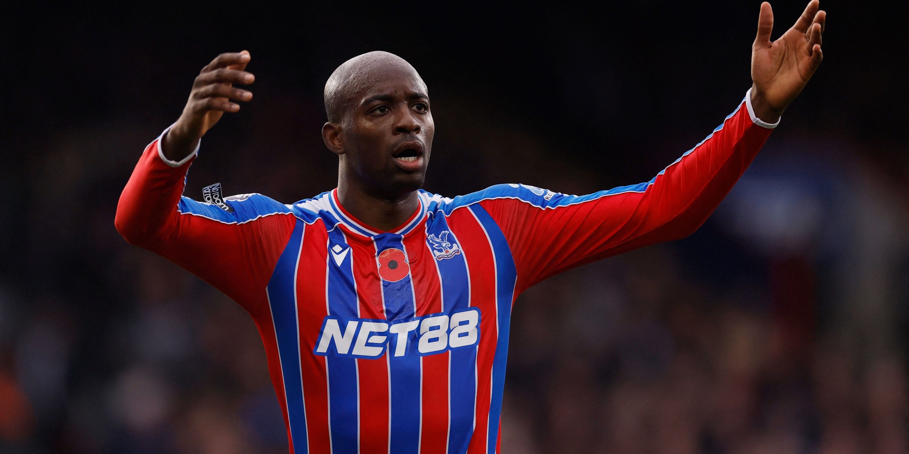 Jean-Philippe Mateta playing for Crystal Palace