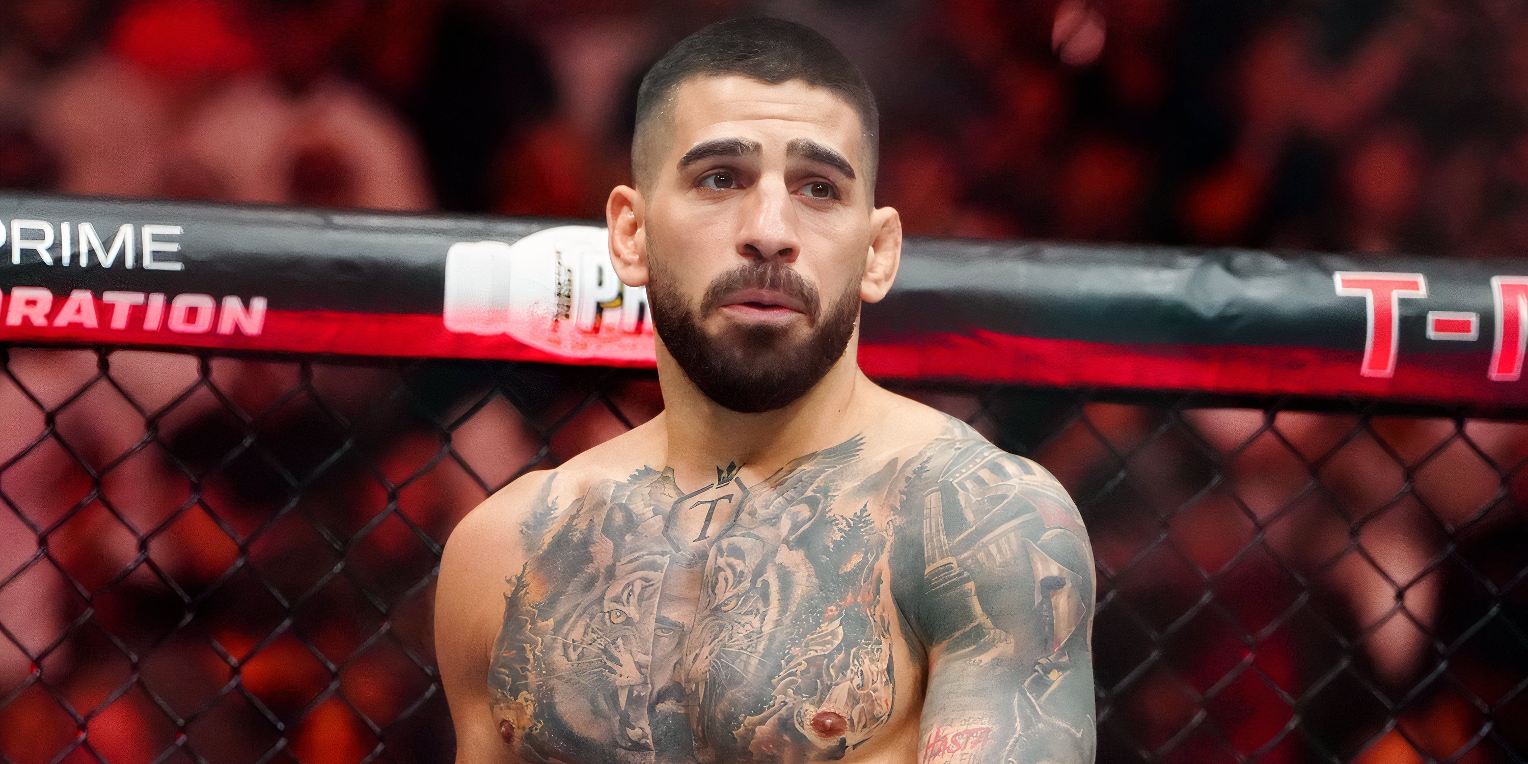 Ilia Topuria in UFC action