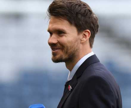 Rangers manager Danny Rohl smiles during interview