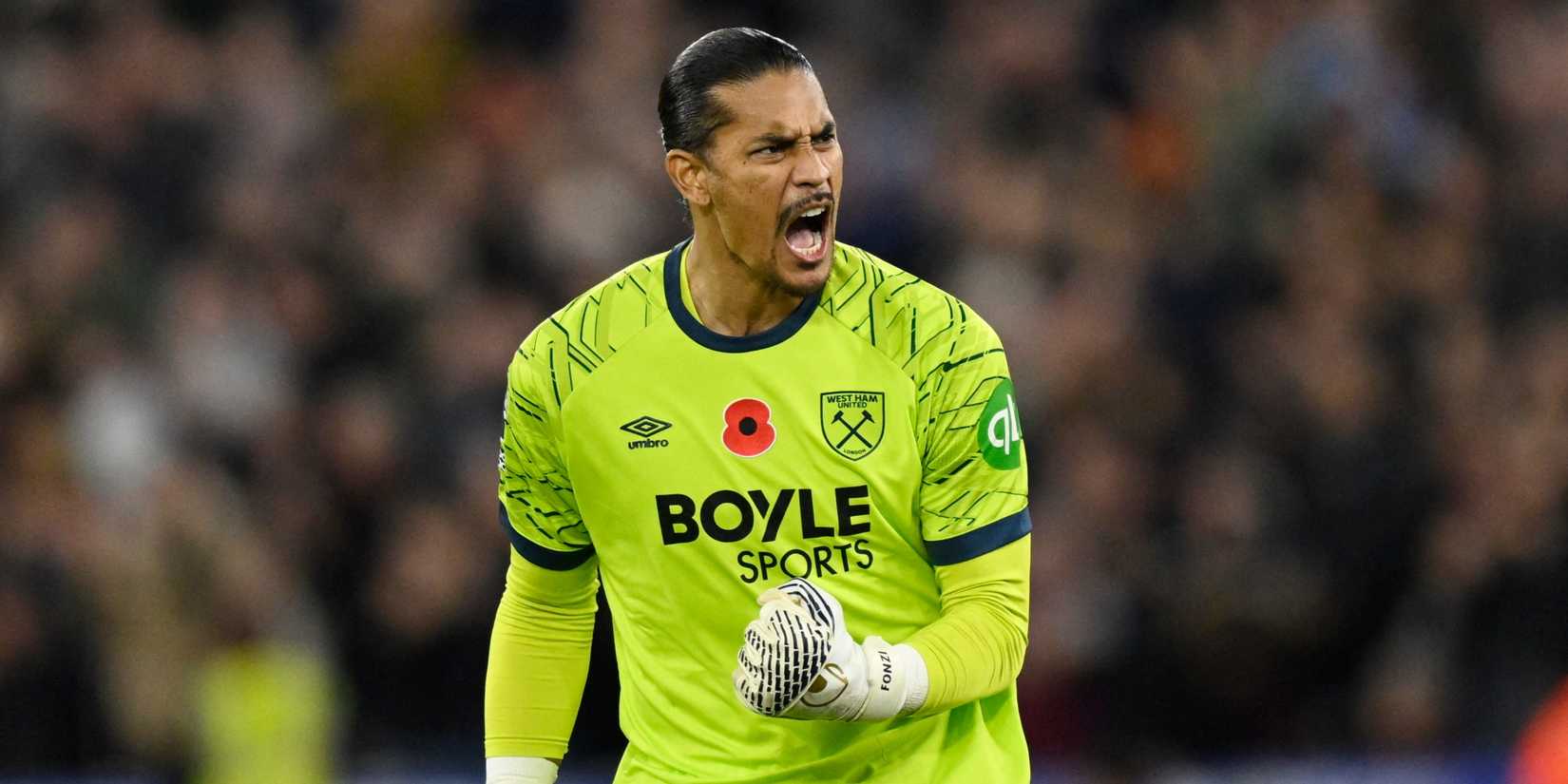 West Ham goalkeeper Alphonse Areola