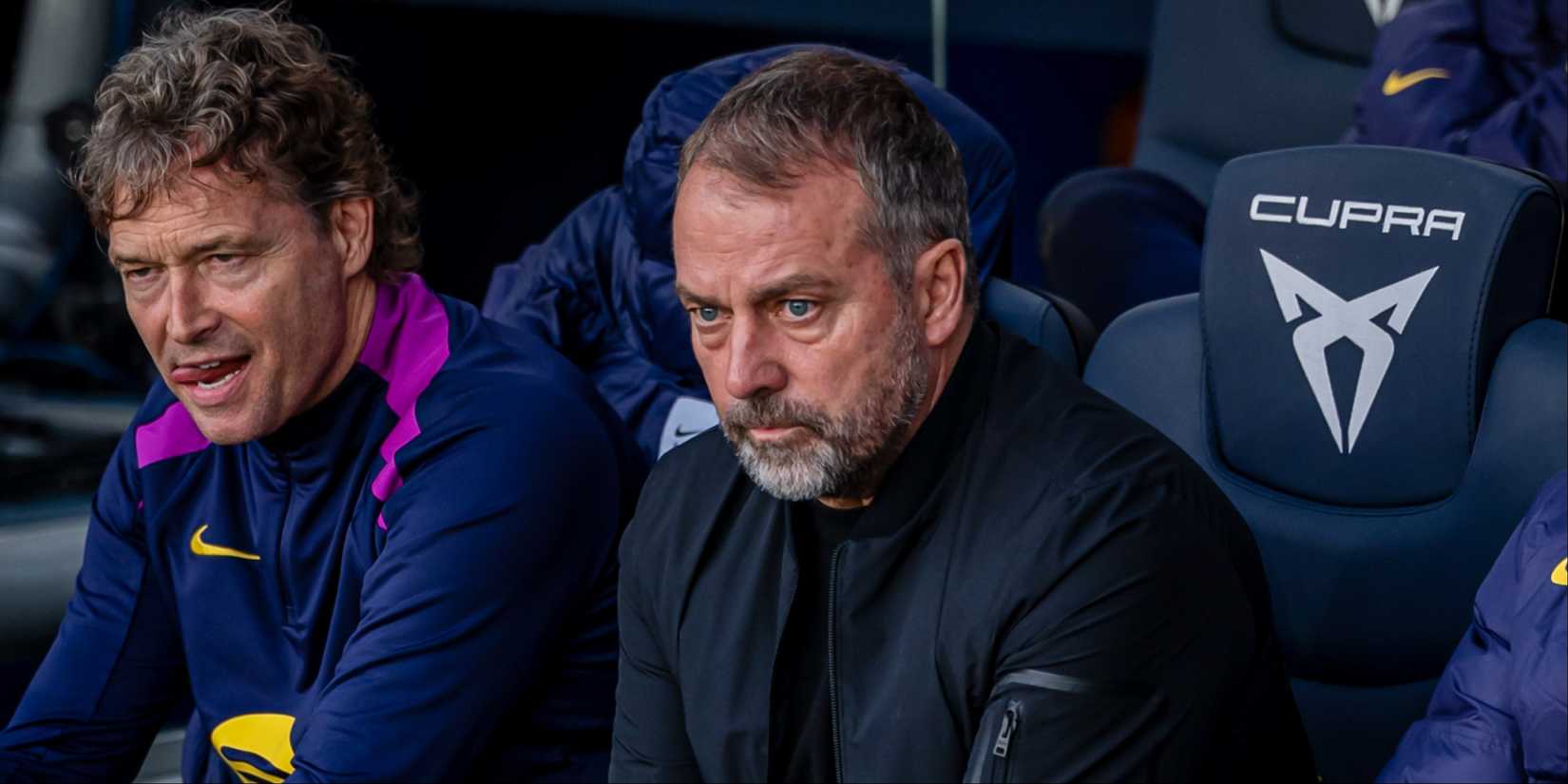 Head Coach Hansi Flick (FC Barcelona) watches FC Barcelona vs Deportivo Alaves.