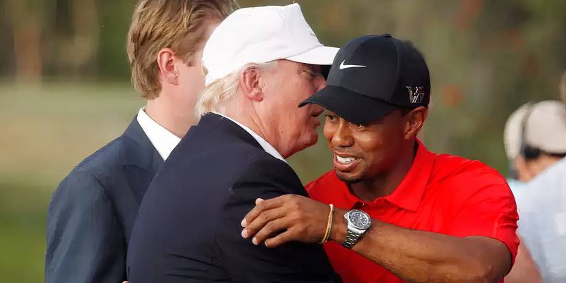 Donald Trump and Tiger Woods