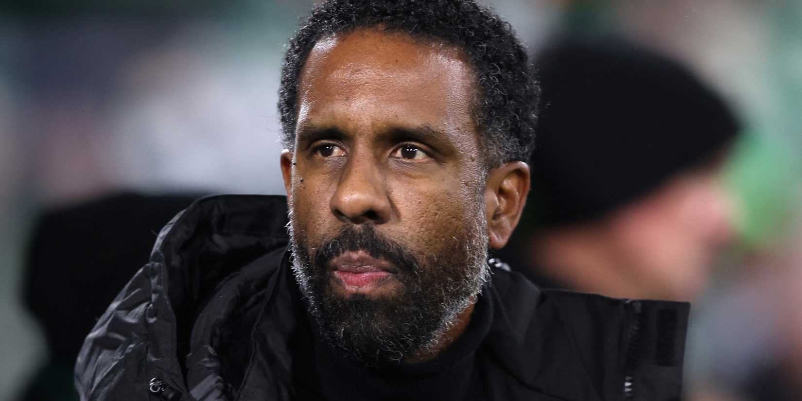 Celtic manager Wilfried Nancy looks on