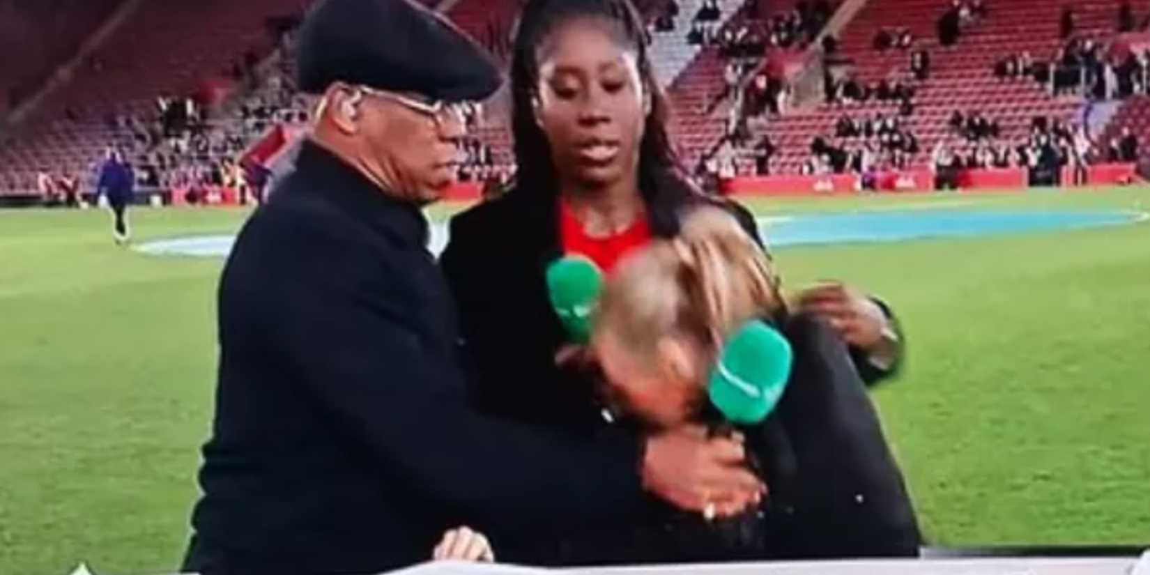 Laura Woods collapsing on ITV