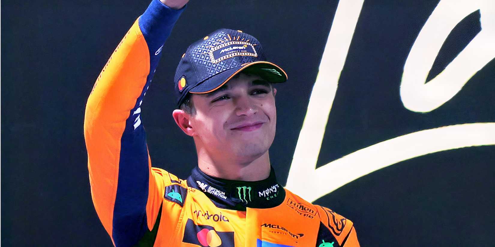 Lando Norris Celebrates
